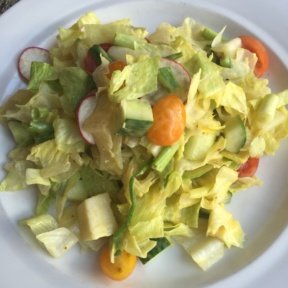 Gluten-free house salad from Church & Dey at Millennium Hilton